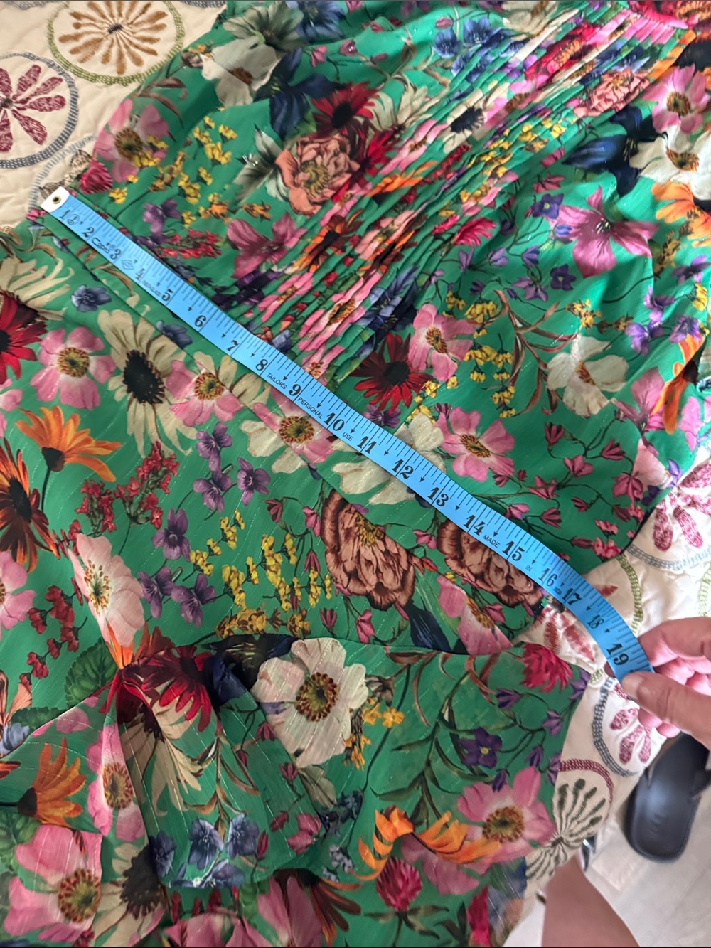Betsy & Adam Green Floral Halter Maxi Dress - Picture 10 of 11